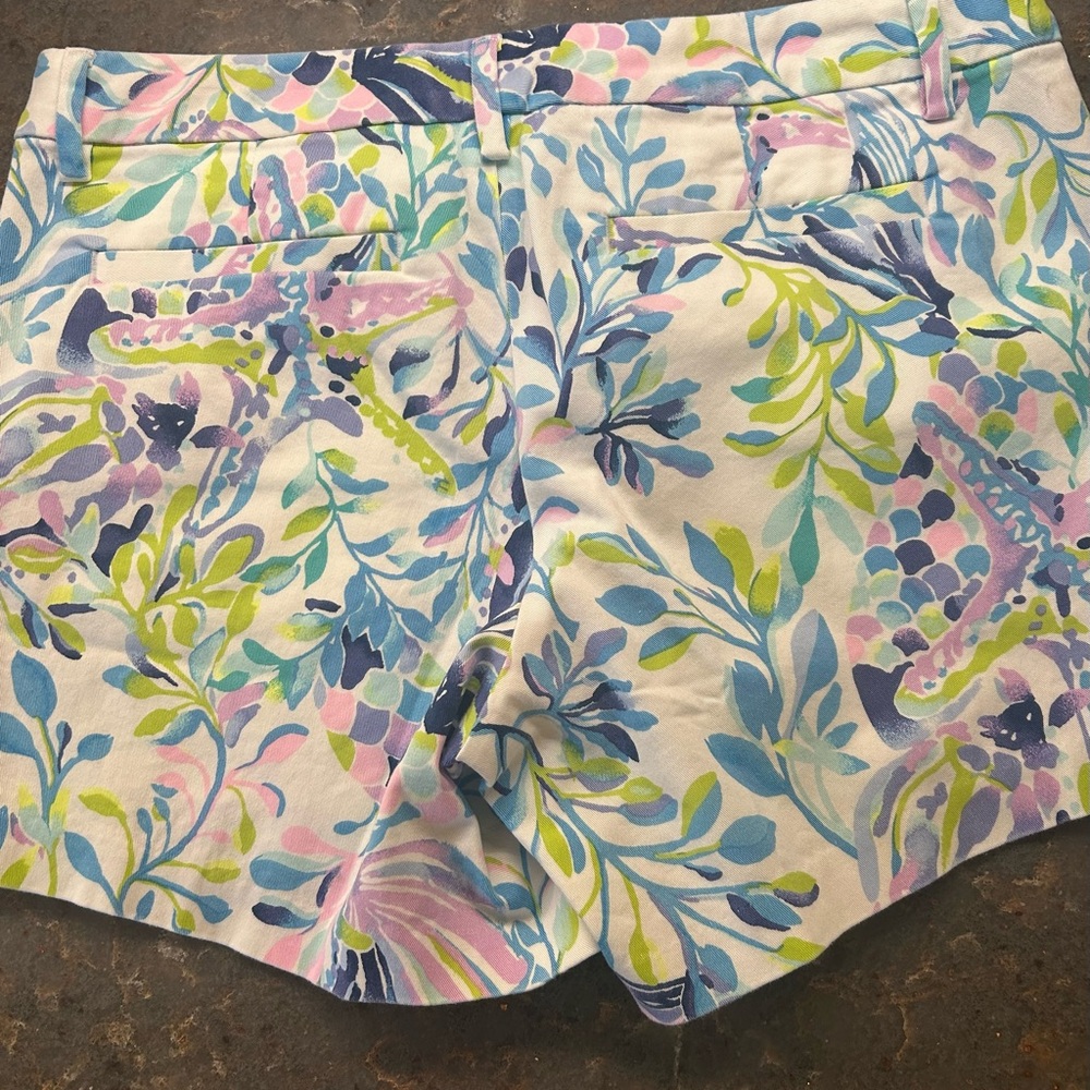 Lilly Pulitzer Blue and Green Bermuda Shorts - Picture 2 of 4